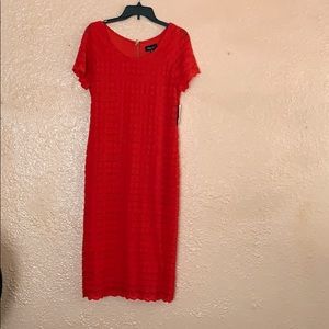 RN studio red dress